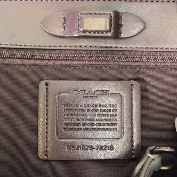 Coach Signature Chain C Tote Heather Grey 78218 - Picture 7 of 10